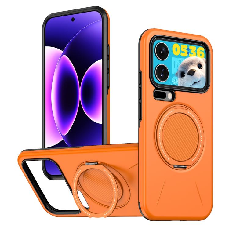 Metal Rotation Holder MagSafe TPU Hybrid PC Phone Case, For Xiaomi 17T Pro 5G, For Xiaomi 17T 5G, For Xiaomi 17 Pro Max, For Xiaomi 17, For Xiaomi 15T Pro 5G, For Xiaomi 15T 5G