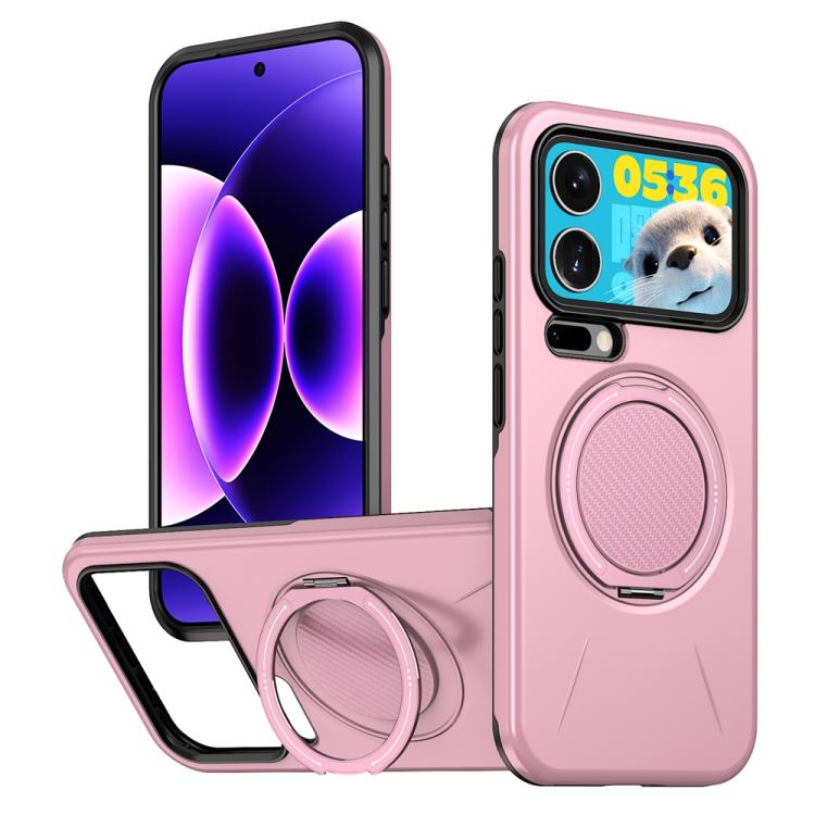 Metal Rotation Holder MagSafe TPU Hybrid PC Phone Case, For Xiaomi 17T Pro 5G, For Xiaomi 17T 5G, For Xiaomi 17 Pro Max, For Xiaomi 17, For Xiaomi 15T Pro 5G, For Xiaomi 15T 5G
