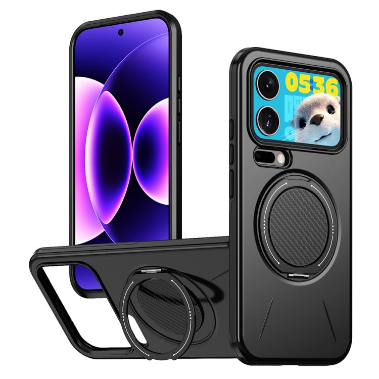 Metal Rotation Holder MagSafe TPU Hybrid PC Phone Case, For Xiaomi 17T Pro 5G, For Xiaomi 17T 5G, For Xiaomi 17 Pro Max, For Xiaomi 17, For Xiaomi 15T Pro 5G, For Xiaomi 15T 5G