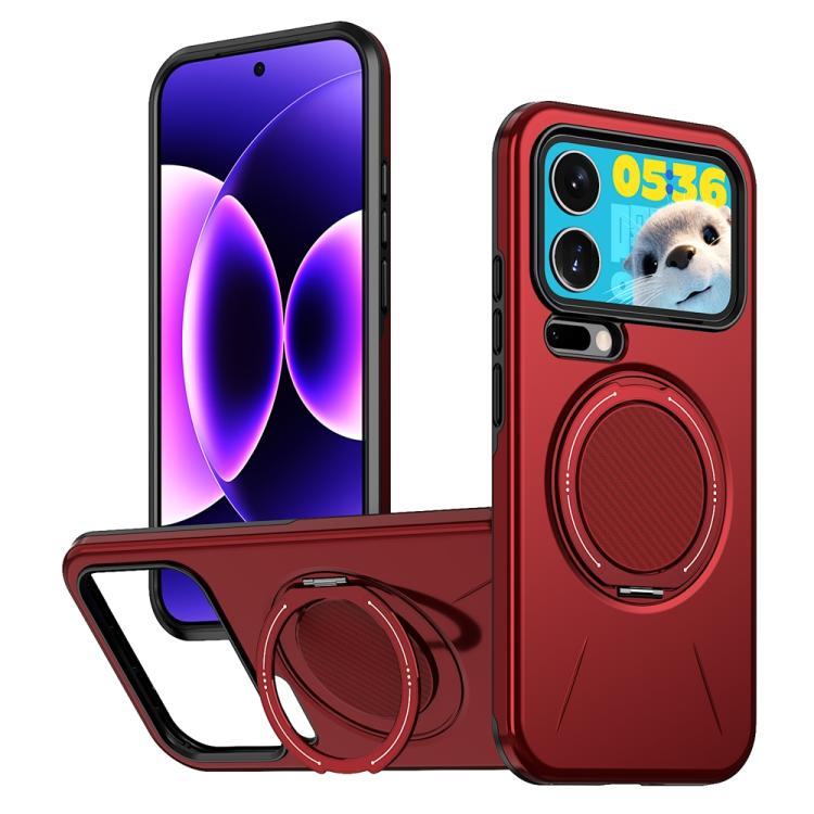 Metal Rotation Holder MagSafe TPU Hybrid PC Phone Case, For Xiaomi 17 Pro Max, For Xiaomi 17, For Xiaomi 15T Pro 5G, For Xiaomi 15T 5G, For Xiaomi 14T Pro, For Xiaomi 14T