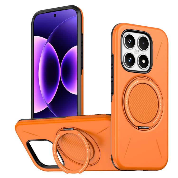 Metal Rotation Holder MagSafe TPU Hybrid PC Phone Case, For Xiaomi 17 Pro Max, For Xiaomi 17, For Xiaomi 15T Pro 5G, For Xiaomi 15T 5G, For Xiaomi 14T Pro, For Xiaomi 14T