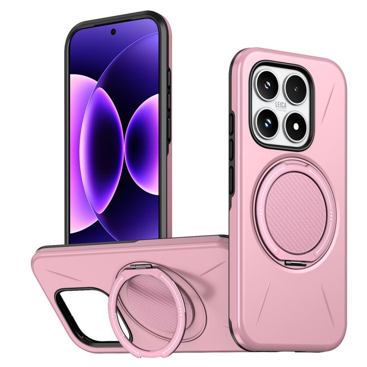 Metal Rotation Holder MagSafe TPU Hybrid PC Phone Case, For Xiaomi 17 Pro Max, For Xiaomi 17, For Xiaomi 15T Pro 5G, For Xiaomi 15T 5G, For Xiaomi 14T Pro, For Xiaomi 14T