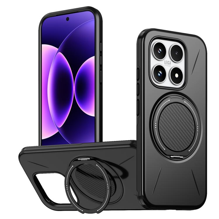 Metal Rotation Holder MagSafe TPU Hybrid PC Phone Case, For Xiaomi 17 Pro Max, For Xiaomi 17, For Xiaomi 15T Pro 5G, For Xiaomi 15T 5G, For Xiaomi 14T Pro, For Xiaomi 14T