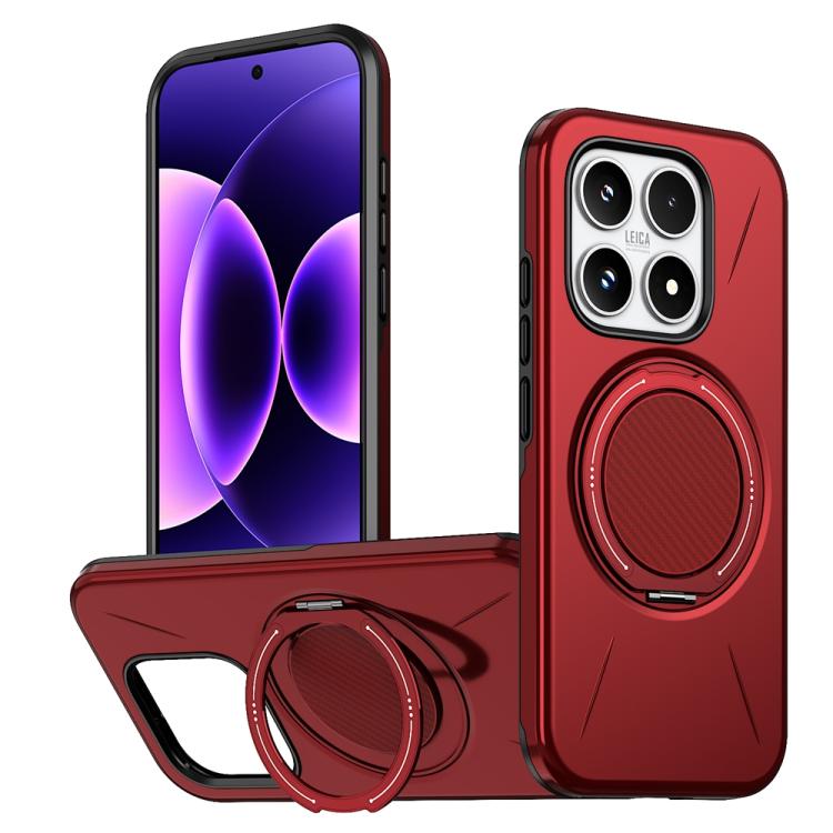 Metal Rotation Holder MagSafe TPU Hybrid PC Phone Case, For Xiaomi 17 Pro Max, For Xiaomi 17, For Xiaomi 15T Pro 5G, For Xiaomi 15T 5G, For Xiaomi 14T Pro, For Xiaomi 14T