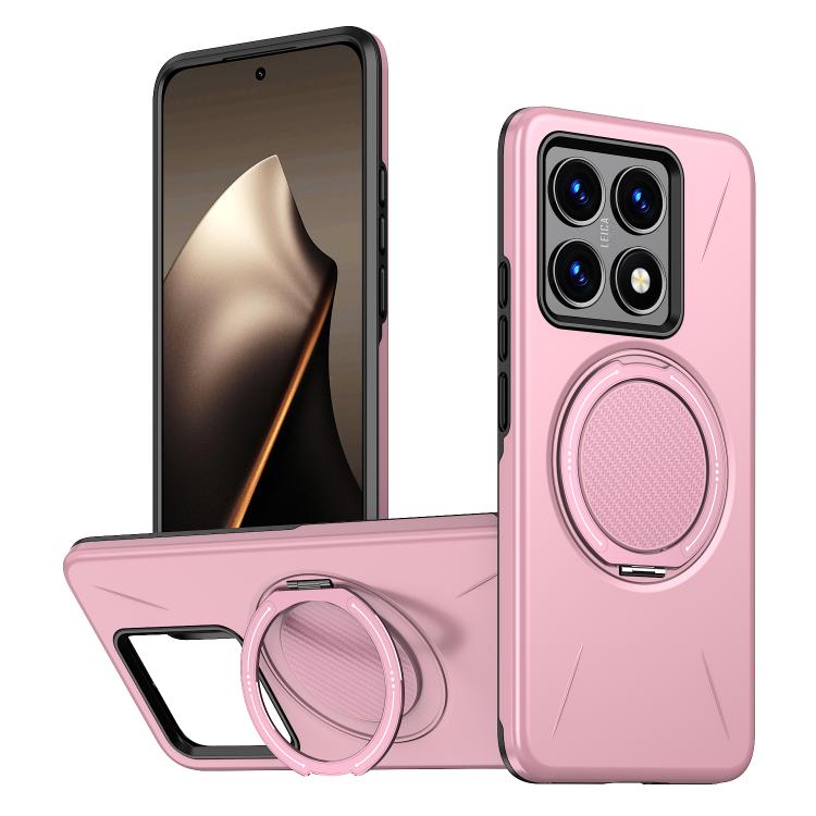 Metal Rotation Holder MagSafe TPU Hybrid PC Phone Case, For Xiaomi 17 Pro Max, For Xiaomi 17, For Xiaomi 15T Pro 5G, For Xiaomi 15T 5G, For Xiaomi 14T Pro, For Xiaomi 14T