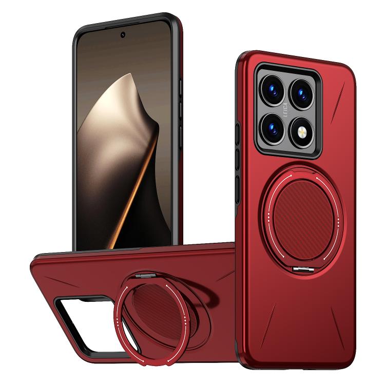 Metal Rotation Holder MagSafe TPU Hybrid PC Phone Case, For Xiaomi 17 Pro Max, For Xiaomi 17, For Xiaomi 15T Pro 5G, For Xiaomi 15T 5G, For Xiaomi 14T Pro, For Xiaomi 14T