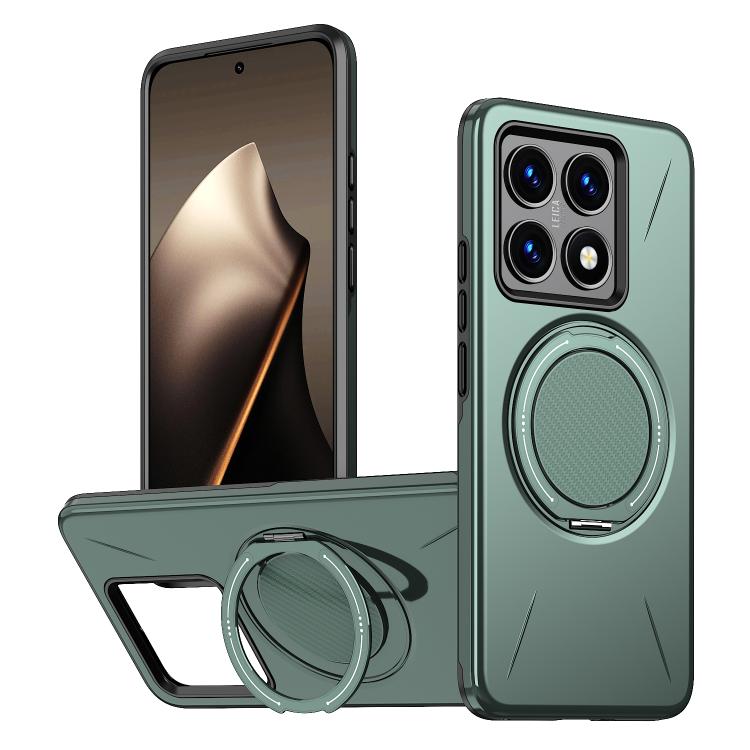 Metal Rotation Holder MagSafe TPU Hybrid PC Phone Case, For Xiaomi 17 Pro Max, For Xiaomi 17, For Xiaomi 15T Pro 5G, For Xiaomi 15T 5G, For Xiaomi 14T Pro, For Xiaomi 14T