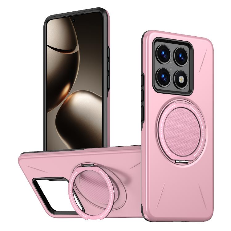 Metal Rotation Holder MagSafe TPU Hybrid PC Phone Case, For Xiaomi 17 Pro Max, For Xiaomi 17, For Xiaomi 15T Pro 5G, For Xiaomi 15T 5G, For Xiaomi 14T Pro, For Xiaomi 14T