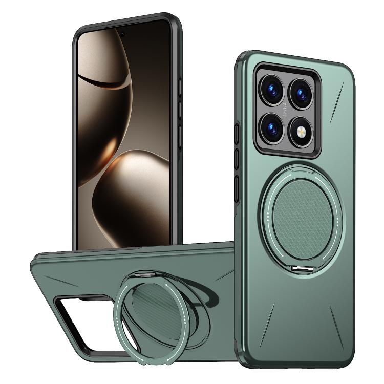 Metal Rotation Holder MagSafe TPU Hybrid PC Phone Case, For Xiaomi 17 Pro Max, For Xiaomi 17, For Xiaomi 15T Pro 5G, For Xiaomi 15T 5G, For Xiaomi 14T Pro, For Xiaomi 14T