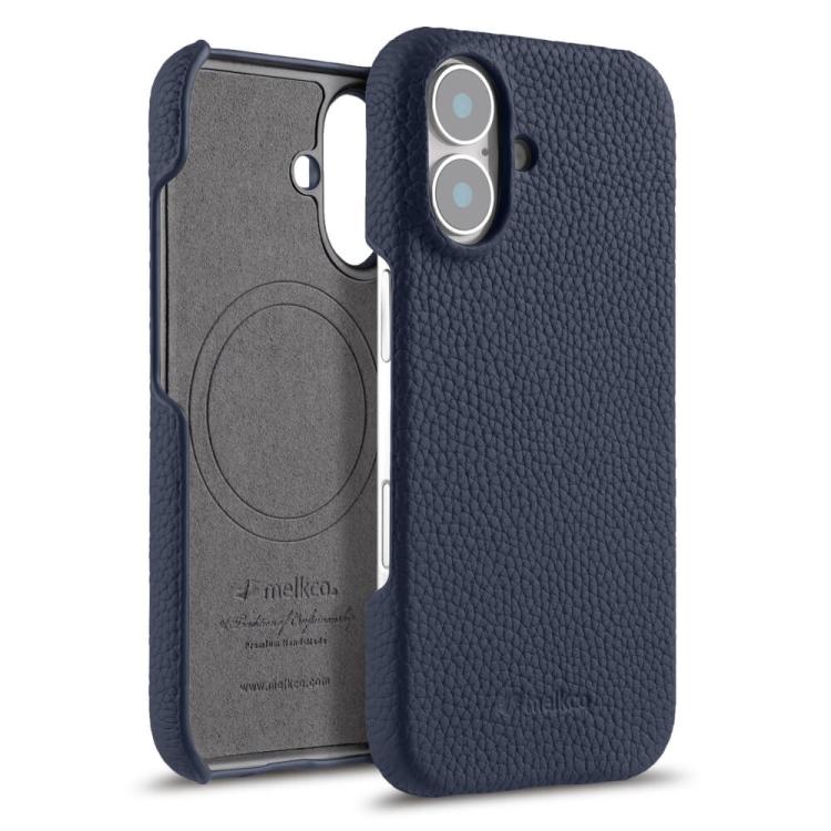 melkco Litchi Texture Magnetic Half Coverage Genuine Leather Phone Case, For iPhone 16 Pro, For iPhone 16, For iPhone 15 Pro Max, For iPhone 15 Pro, For iPhone 15, For iPhone 14