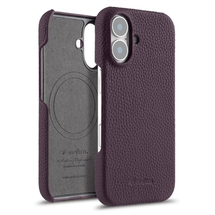 melkco Litchi Texture Magnetic Half Coverage Genuine Leather Phone Case, For iPhone 16 Pro, For iPhone 16, For iPhone 15 Pro Max, For iPhone 15 Pro, For iPhone 15, For iPhone 14