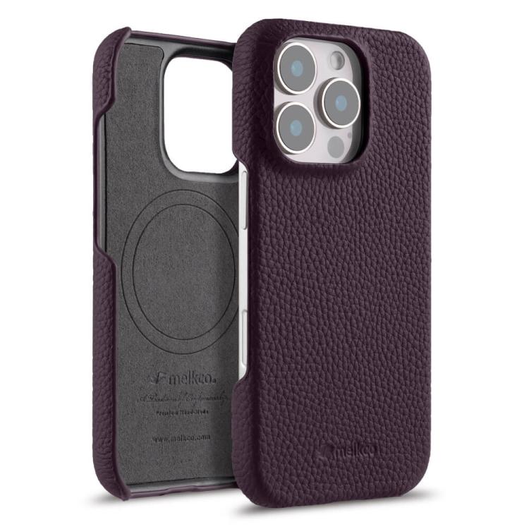 melkco Litchi Texture Magnetic Half Coverage Genuine Leather Phone Case, For iPhone 16 Pro, For iPhone 16, For iPhone 15 Pro Max, For iPhone 15 Pro, For iPhone 15, For iPhone 14