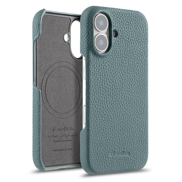 melkco Litchi Texture Magnetic Half Coverage Genuine Leather Phone Case, For iPhone 17e / 16e, For iPhone 17 Pro Max, For iPhone 17 Pro, For iPhone 17, For iPhone Air, For iPhone 16 Pro Max