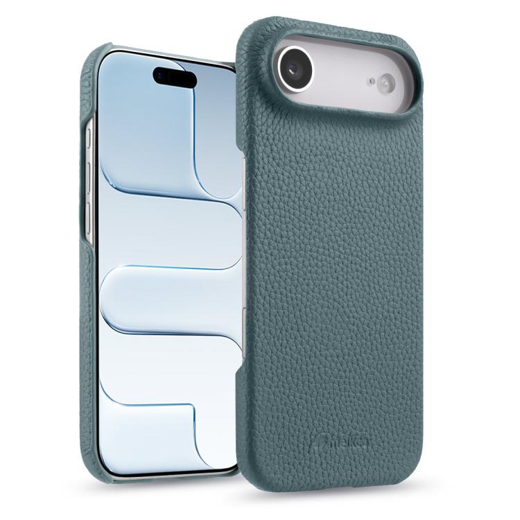 melkco Litchi Texture Magnetic Half Coverage Genuine Leather Phone Case, For iPhone 17e / 16e, For iPhone 17 Pro Max, For iPhone 17 Pro, For iPhone 17, For iPhone Air, For iPhone 16 Pro Max