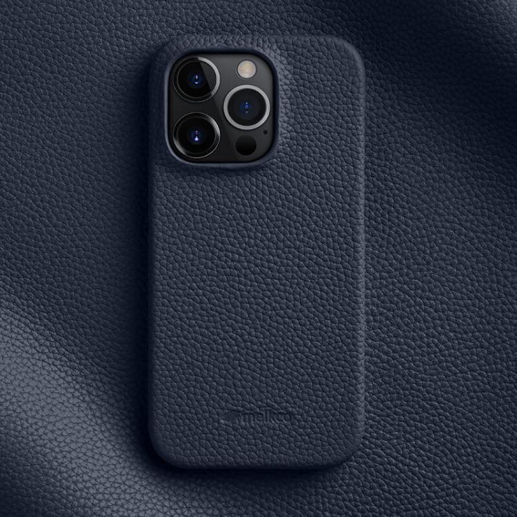 melkco Litchi Texture Magnetic Half Coverage Genuine Leather Phone Case, For iPhone 16 Pro, For iPhone 16, For iPhone 15 Pro Max, For iPhone 15 Pro, For iPhone 15, For iPhone 14