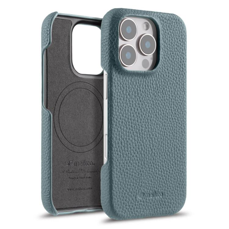 melkco Litchi Texture Magnetic Half Coverage Genuine Leather Phone Case, For iPhone 17e / 16e, For iPhone 17 Pro Max, For iPhone 17 Pro, For iPhone 17, For iPhone Air, For iPhone 16 Pro Max
