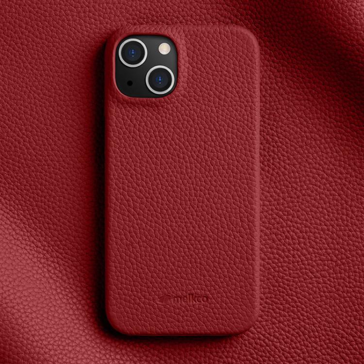 melkco Litchi Texture Magnetic Half Coverage Genuine Leather Phone Case, For iPhone 16 Pro, For iPhone 16, For iPhone 15 Pro Max, For iPhone 15 Pro, For iPhone 15, For iPhone 14