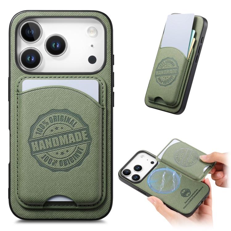 Twill Texture Vegan Leather Magnetic Phone Cover with Detachable Card Holder, For iPhone 16e / 17e, For iPhone 17 Pro Max, For iPhone 17 Pro, For iPhone 17, For iPhone Air, For iPhone 16 Pro Max