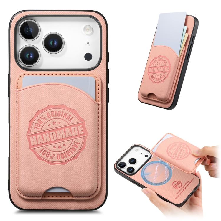 Twill Texture Vegan Leather Magnetic Phone Cover with Detachable Card Holder, For iPhone 16e / 17e, For iPhone 17 Pro Max, For iPhone 17 Pro, For iPhone 17, For iPhone Air, For iPhone 16 Pro Max