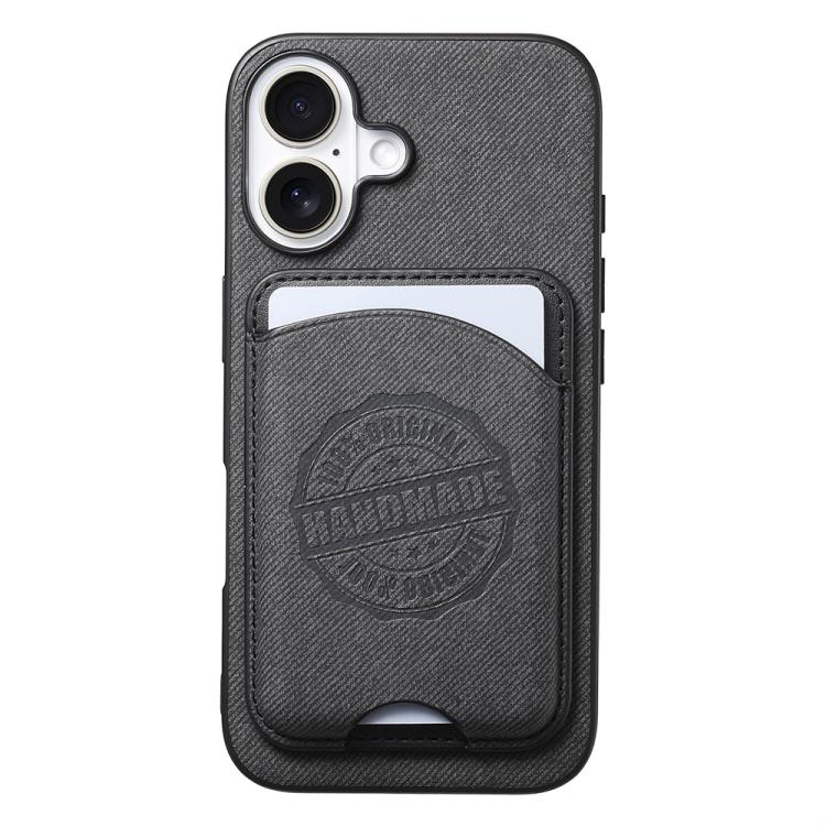 Twill Texture Vegan Leather Magnetic Phone Cover with Detachable Card Holder, For iPhone 16e / 17e, For iPhone 17 Pro Max, For iPhone 17 Pro, For iPhone 17, For iPhone Air, For iPhone 16 Pro Max