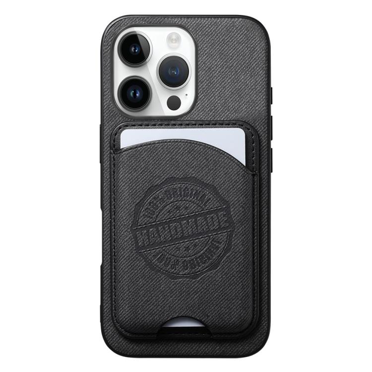 Twill Texture Vegan Leather Magnetic Phone Cover with Detachable Card Holder, For iPhone 16e / 17e, For iPhone 17 Pro Max, For iPhone 17 Pro, For iPhone 17, For iPhone Air, For iPhone 16 Pro Max