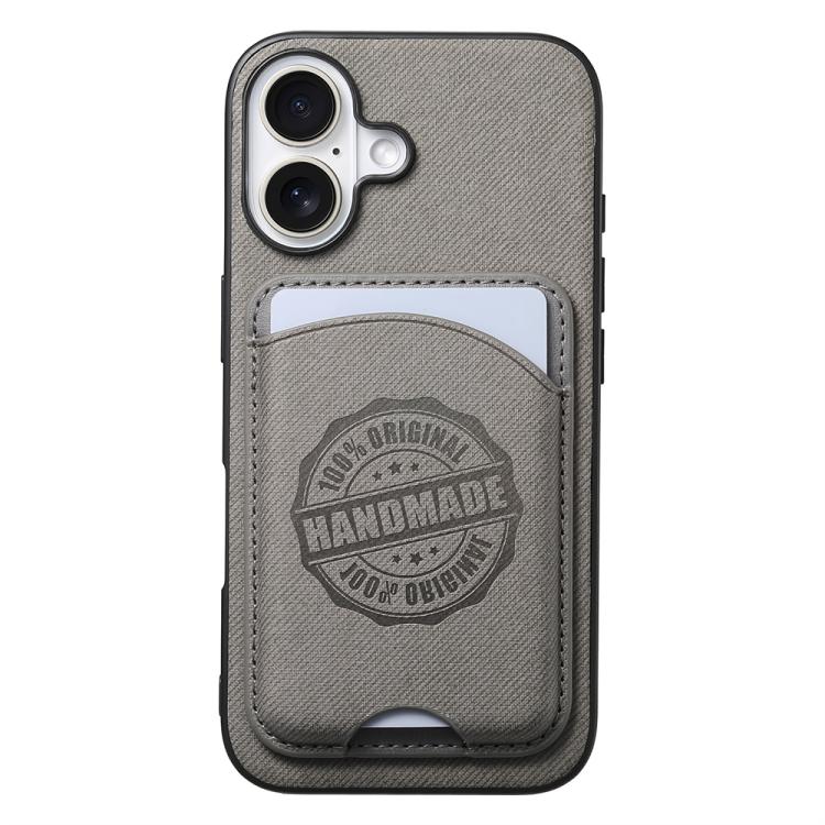 Twill Texture Vegan Leather Magnetic Phone Cover with Detachable Card Holder, For iPhone 16 Pro, For iPhone 16 Plus, For iPhone 16, For iPhone 15 Pro Max, For iPhone 15 Pro, For iPhone 15 Plus