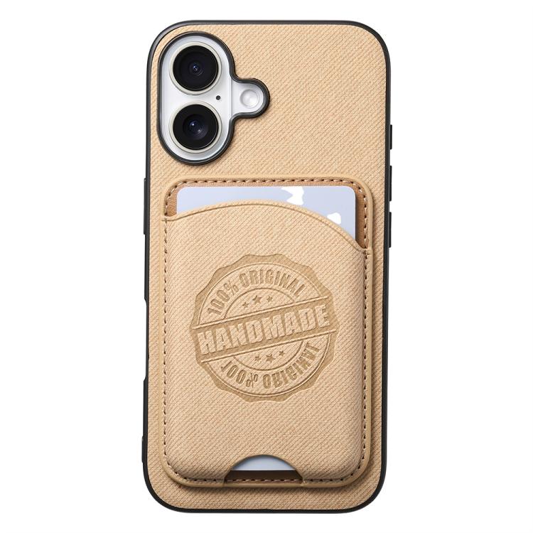 Twill Texture Vegan Leather Magnetic Phone Cover with Detachable Card Holder, For iPhone 16 Pro, For iPhone 16 Plus, For iPhone 16, For iPhone 15 Pro Max, For iPhone 15 Pro, For iPhone 15 Plus