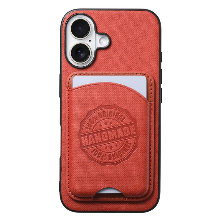 Twill Texture Vegan Leather Magnetic Phone Cover with Detachable Card Holder, For iPhone 16 Pro, For iPhone 16 Plus, For iPhone 16, For iPhone 15 Pro Max, For iPhone 15 Pro, For iPhone 15 Plus
