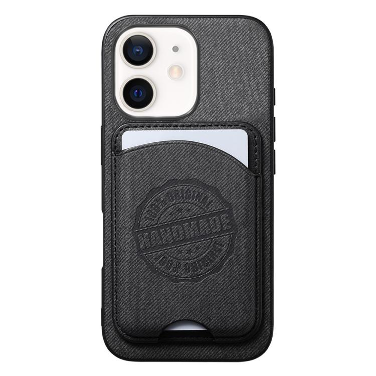 Twill Texture Vegan Leather Magnetic Phone Cover with Detachable Card Holder, For iPhone 11, For iPhone 11 Pro
