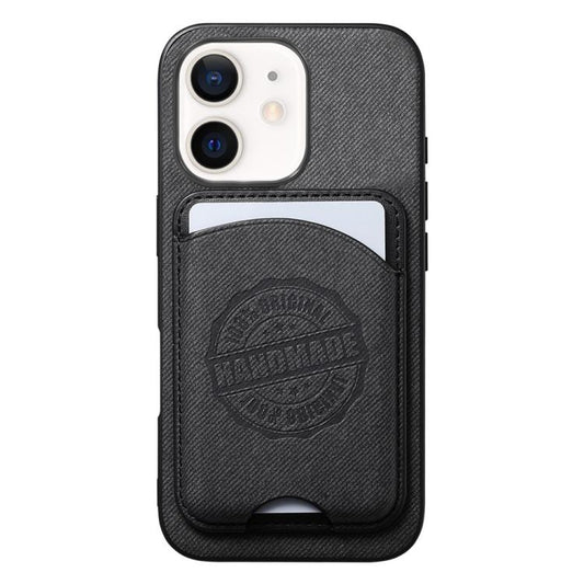 Twill Texture Vegan Leather Magnetic Phone Cover with Detachable Card Holder, For iPhone 11, For iPhone 11 Pro