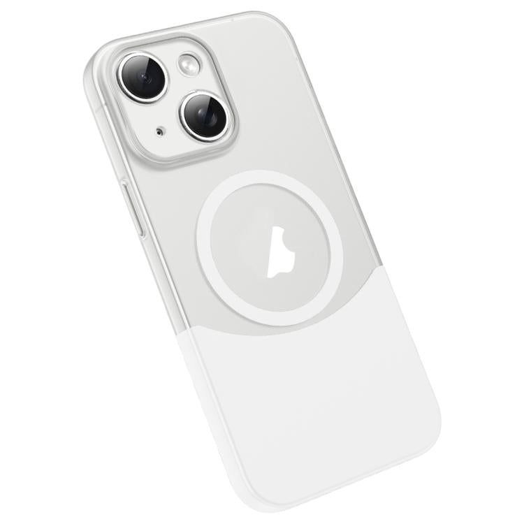 Tenon-and-mortise Splicing Magnetic PC Phone Case, For iPhone 16 Pro, For iPhone 16 Plus, For iPhone 16, For iPhone 15 Pro Max, For iPhone 15 Pro, For iPhone 15 Plus / 14 Plus