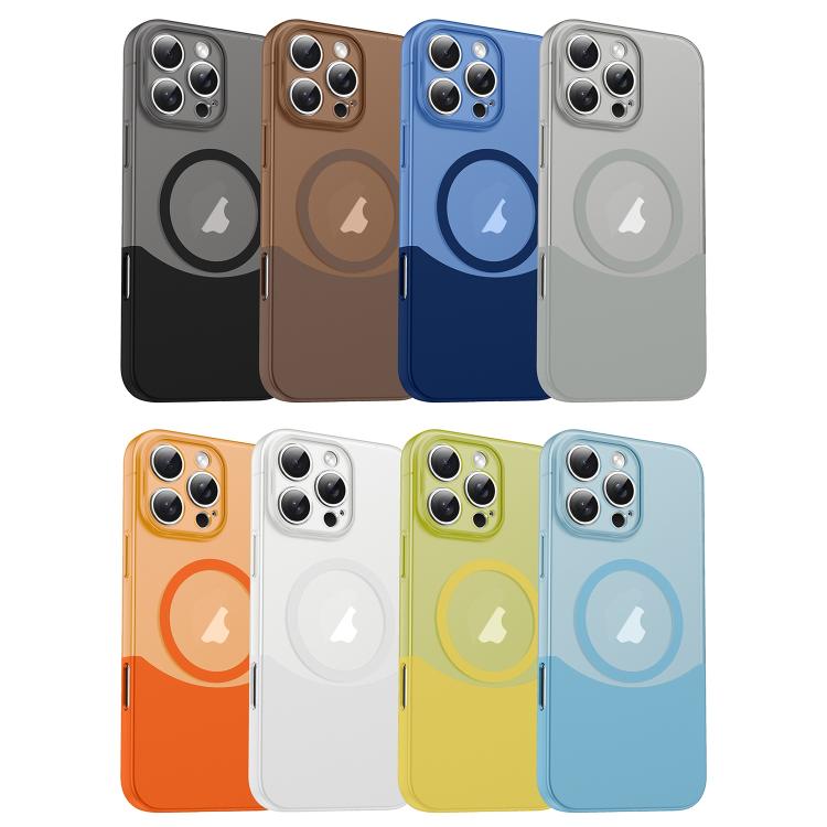 Tenon-and-mortise Splicing Magnetic PC Phone Case, For iPhone 16 Pro, For iPhone 16 Plus, For iPhone 16, For iPhone 15 Pro Max, For iPhone 15 Pro, For iPhone 15 Plus / 14 Plus