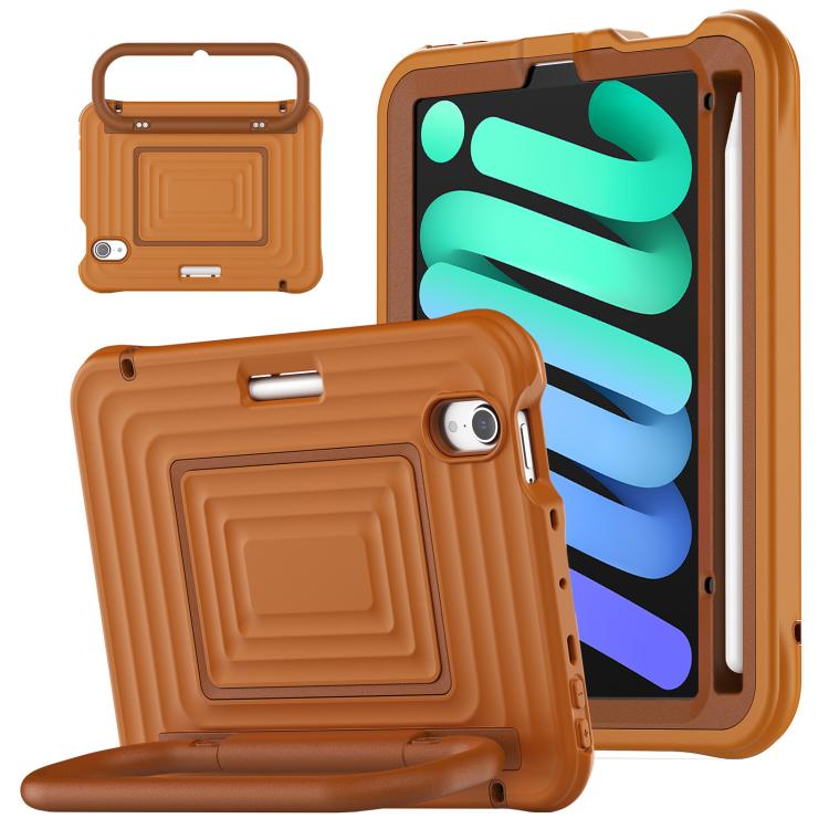 Handle Holder Ripple Silicone Hybrid PC Tablet Case with Shoulder Strap, For iPad Air 11 2026 / 2025 / 2024, For iPad mini 2024 / mini 6