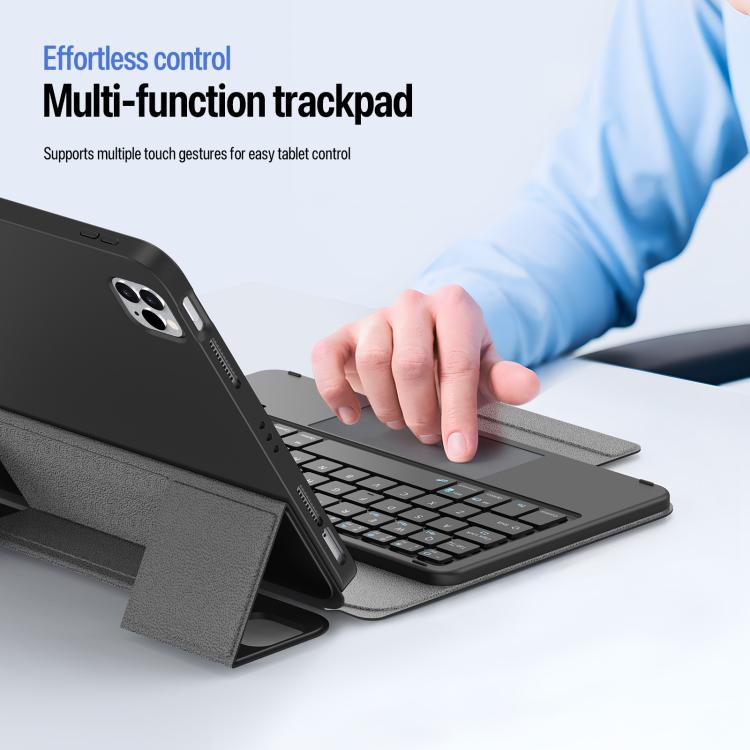 DUX DUCIS YK Series Magnetic Wireless Keyboard Vegan Leather Tablet Case, For iPad Air 11 2026 / 2025 / 2024, For iPad Pro 11 2025 / 2024, For iPad 2025 / 2022