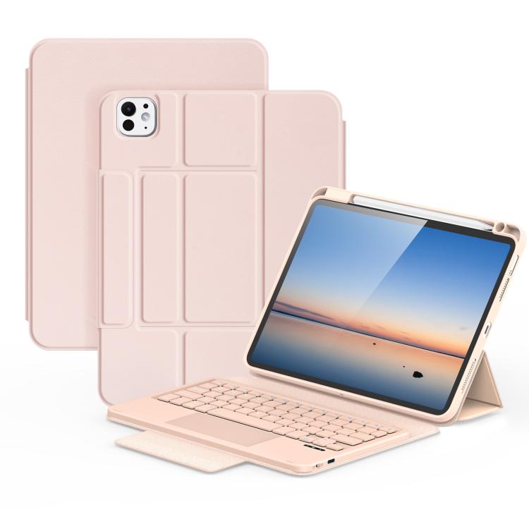 DUX DUCIS YK Series Magnetic Wireless Keyboard Vegan Leather Tablet Case, For iPad Air 13 2026 / 2025 / 2024, For iPad Air 11 2026 / 2025 / 2024, For iPad Pro 13 2025 / 2024, For iPad Pro 11 2025 / 2024, For iPad 2025 / 2022