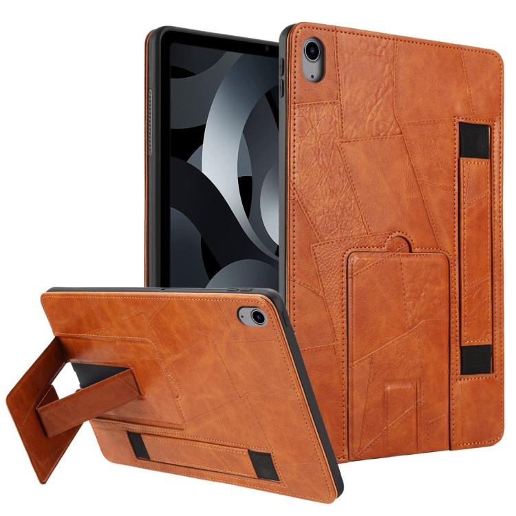 Wristband Retro Vegan Leather Back Tablet Case with Holder, For iPad Air 13 2026 / 2025 / 2024, For iPad Air 2026 / 2025 / 2024, For iPad Pro 13 2025 / 2024, For iPad Pro 11 2025 / 2024, For iPad 2025 / 2022, For iPad mini 2024 / mini 6                ...