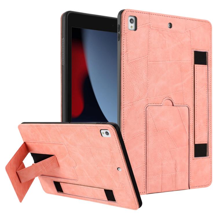 Wristband Retro Vegan Leather Back Tablet Case with Holder, For iPad Air 13 2026 / 2025 / 2024, For iPad Air 2026 / 2025 / 2024, For iPad Pro 13 2025 / 2024, For iPad Pro 11 2025 / 2024, For iPad 2025 / 2022, For iPad mini 2024 / mini 6                ...