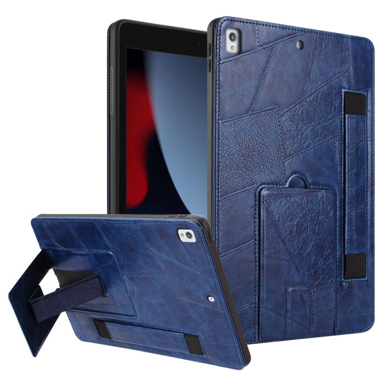Wristband Retro Vegan Leather Back Tablet Case with Holder, For iPad Air 13 2026 / 2025 / 2024, For iPad Air 2026 / 2025 / 2024, For iPad Pro 13 2025 / 2024, For iPad Pro 11 2025 / 2024, For iPad 2025 / 2022, For iPad mini 2024 / mini 6                ...