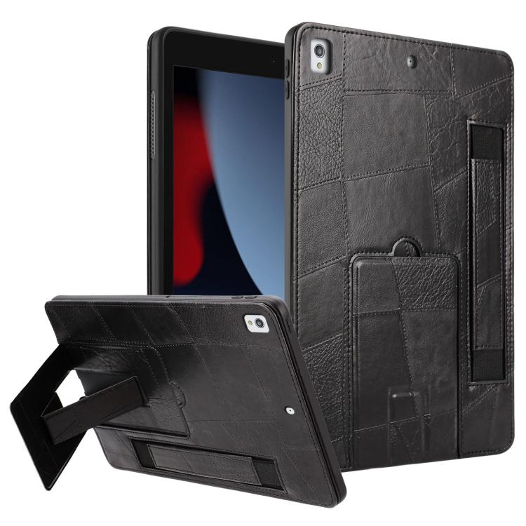 Wristband Retro Vegan Leather Back Tablet Case with Holder, For iPad Air 13 2026 / 2025 / 2024, For iPad Air 2026 / 2025 / 2024, For iPad Pro 13 2025 / 2024, For iPad Pro 11 2025 / 2024, For iPad 2025 / 2022, For iPad mini 2024 / mini 6                ...