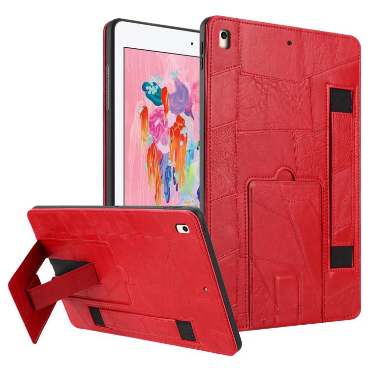 Wristband Retro Vegan Leather Back Tablet Case with Holder, For iPad Air 13 2026 / 2025 / 2024, For iPad Air 2026 / 2025 / 2024, For iPad Pro 13 2025 / 2024, For iPad Pro 11 2025 / 2024, For iPad 2025 / 2022, For iPad mini 2024 / mini 6                ...