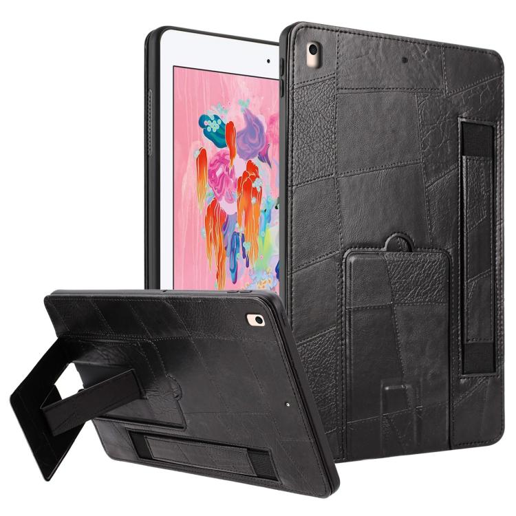 Wristband Retro Vegan Leather Back Tablet Case with Holder, For iPad Air 13 2026 / 2025 / 2024, For iPad Air 2026 / 2025 / 2024, For iPad Pro 13 2025 / 2024, For iPad Pro 11 2025 / 2024, For iPad 2025 / 2022, For iPad mini 2024 / mini 6                ...