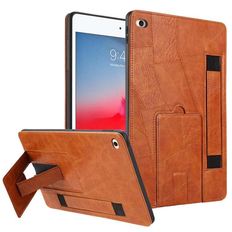 Wristband Retro Vegan Leather Back Tablet Case with Holder, For iPad Air 13 2026 / 2025 / 2024, For iPad Air 2026 / 2025 / 2024, For iPad Pro 13 2025 / 2024, For iPad Pro 11 2025 / 2024, For iPad 2025 / 2022, For iPad mini 2024 / mini 6                ...