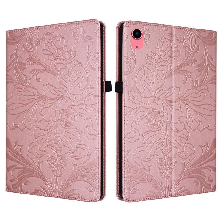 Floral Embossed Pattern Vegan Leather Tablet Case with Sleep/Wake-up, For iPad Air 13 2026/2025/2024, For iPad Air 11 2024/2025/2026, For iPad Pro 11 2024 / 2025, For iPad 2025 / 2022, For iPad mini 6 / mini 2024, For iPad 10.2 2019/2020/2021          ...