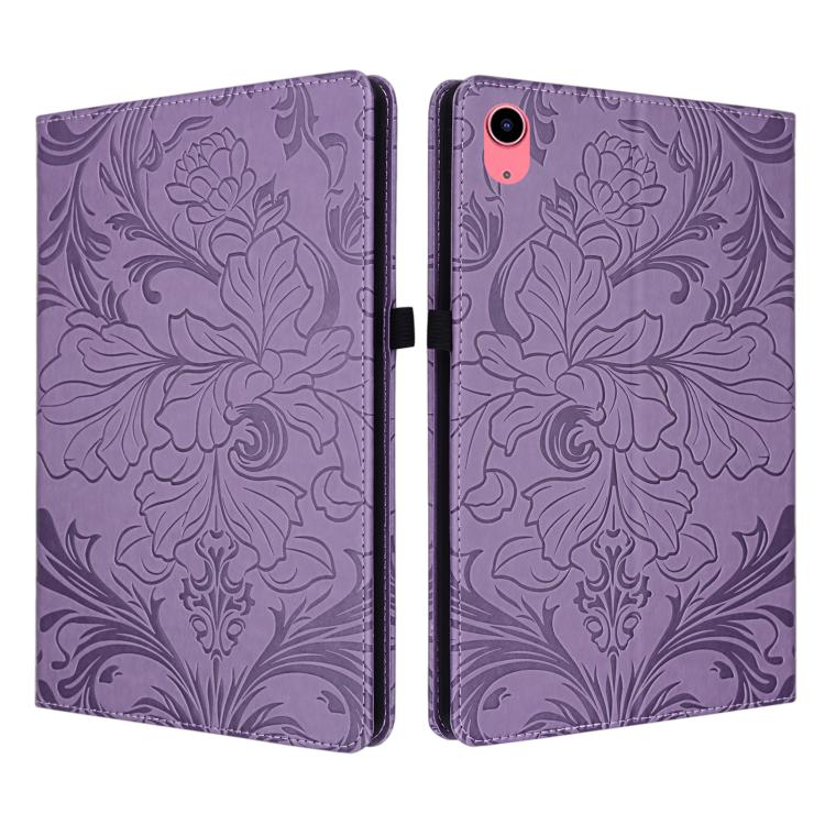 Floral Embossed Pattern Vegan Leather Tablet Case with Sleep/Wake-up, For iPad Air 13 2026/2025/2024, For iPad Air 11 2024/2025/2026, For iPad Pro 11 2024 / 2025, For iPad 2025 / 2022, For iPad mini 6 / mini 2024, For iPad 10.2 2019/2020/2021          ...