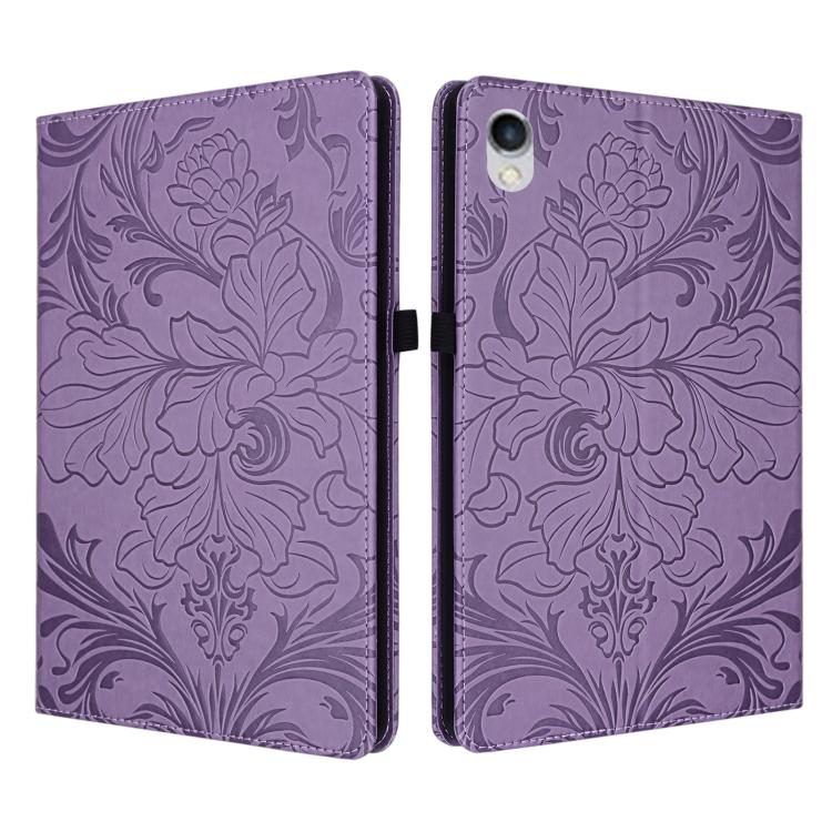 Floral Embossed Pattern Vegan Leather Tablet Case with Sleep/Wake-up, For iPad Air 13 2026/2025/2024, For iPad Air 11 2024/2025/2026, For iPad Pro 11 2024 / 2025, For iPad 2025 / 2022, For iPad mini 6 / mini 2024, For iPad 10.2 2019/2020/2021          ...