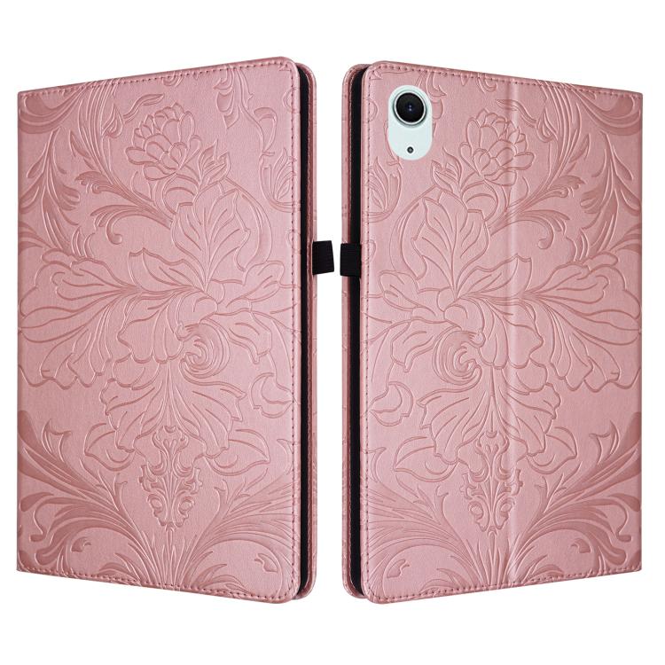 Floral Embossed Pattern Vegan Leather Tablet Case with Sleep/Wake-up, For iPad Air 13 2026/2025/2024, For iPad Air 11 2024/2025/2026, For iPad Pro 11 2024 / 2025, For iPad 2025 / 2022, For iPad mini 6 / mini 2024, For iPad 10.2 2019/2020/2021          ...