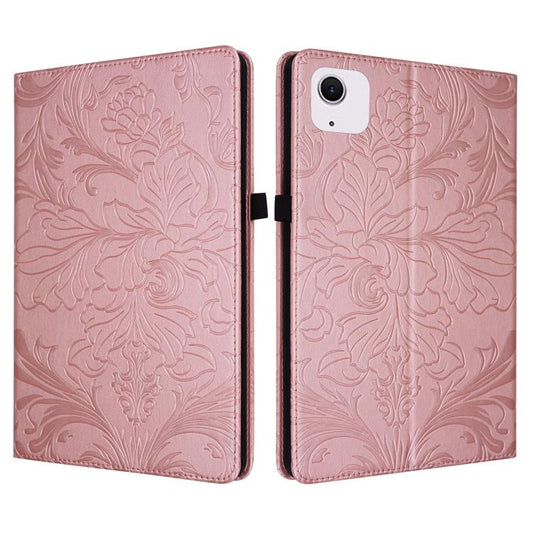 Floral Embossed Pattern Vegan Leather Tablet Case with Sleep/Wake-up, For iPad Air 13 2026/2025/2024, For iPad Air 11 2024/2025/2026, For iPad Pro 11 2024 / 2025, For iPad 2025 / 2022, For iPad mini 6 / mini 2024, For iPad 10.2 2019/2020/2021