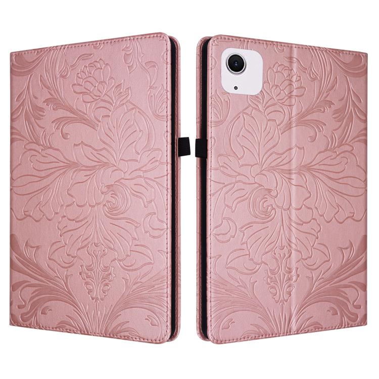 Floral Embossed Pattern Vegan Leather Tablet Case with Sleep/Wake-up, For iPad Air 13 2026/2025/2024, For iPad Air 11 2024/2025/2026, For iPad Pro 11 2024 / 2025, For iPad 2025 / 2022, For iPad mini 6 / mini 2024, For iPad 10.2 2019/2020/2021          ...