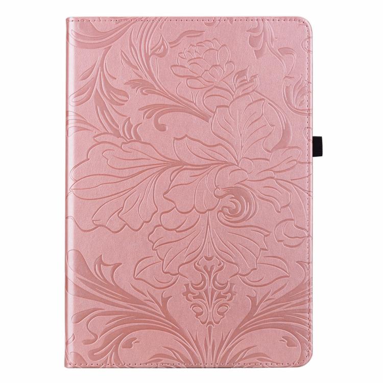 Floral Embossed Pattern Vegan Leather Tablet Case with Sleep/Wake-up, For iPad Air 13 2026/2025/2024, For iPad Air 11 2024/2025/2026, For iPad Pro 11 2024 / 2025, For iPad 2025 / 2022, For iPad mini 6 / mini 2024, For iPad 10.2 2019/2020/2021          ...
