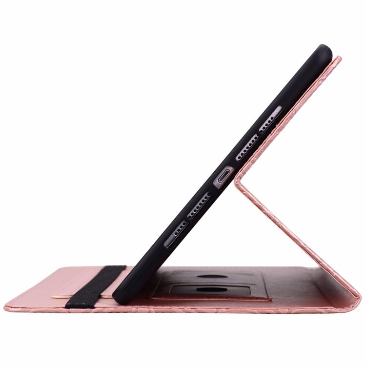 Floral Embossed Pattern Vegan Leather Tablet Case with Sleep/Wake-up, For iPad Air 13 2026/2025/2024, For iPad Air 11 2024/2025/2026, For iPad Pro 11 2024 / 2025, For iPad 2025 / 2022, For iPad mini 6 / mini 2024, For iPad 10.2 2019/2020/2021          ...